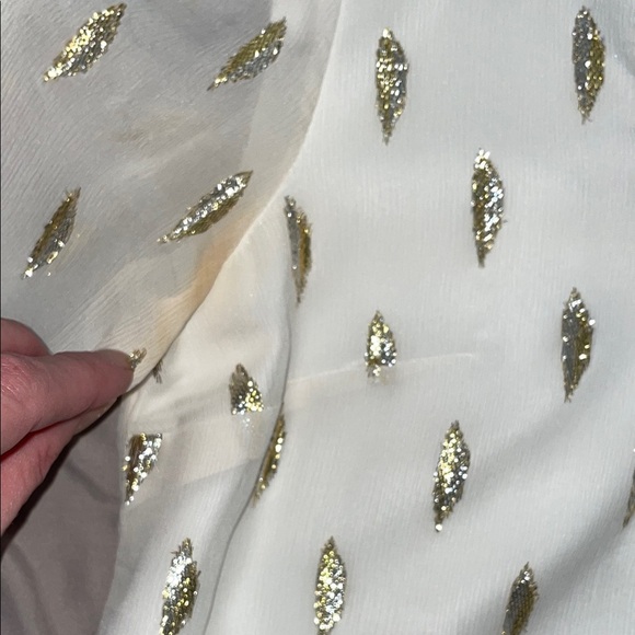 Lilly Pulitzer White and Gold Dress - Picture 10 of 14